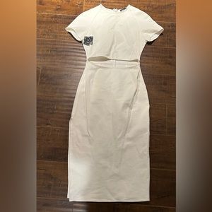 Brand new nasty gal white midi dress